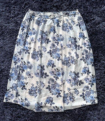 Long Pull on Skirt Plus Size 18, 20, 22,24 Elasticated Chiffon Maxi 690