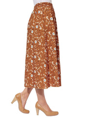 Women’s pull on elasticated Summer skirt plus size 18 20 22 24 28 30 Floral 721