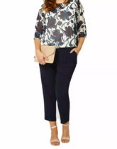 Womens floral chiffon top Plus size 16 18 20 22 24 26 Sheer Blouse 331 BARGAIN