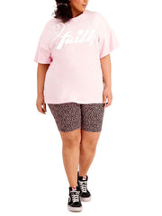 Womens Pink Top and Shorts Cotton PJs Plus Size 18-28 Ladies Lounge Wear Set 683