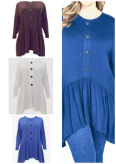 Womens Tunic Top plus size 20 22/24 26/28 30/32 34/36 Cream, Brown, Blue. Evans