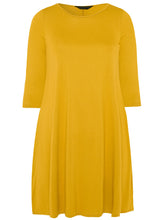 Womens Summer Jersey Dress Plus Size 22 24 26/28 30/32 34/36 Yellow Tunic 577