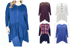 Womens Tunic Top plus size 20 22/24 26/28 30/32 34/36 Cream, Brown, Blue. Evans