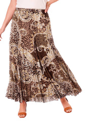 Pull on Floaty Maxi Skirt Plus Size 18 20 24 Cotton Paisley 749