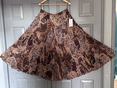 Pull on Floaty Maxi Skirt Plus Size 18 20 24 Cotton Paisley 749