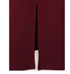 Pull on Burgundy Skirt Size 14 16 18 20 Elasticated smart work office wear 660