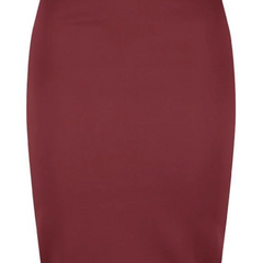 Pull on Burgundy Skirt Size 14 16 18 20 Elasticated smart work office wear 660