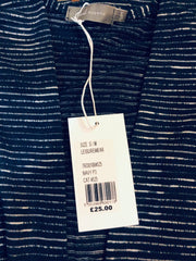 Women’s Navy Cardigan Plus Size 16 18 20 22 24 26 Blue Stretch jersey 393