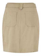 Beige Skirt Plus Size 16 18 20 22 24 28 30/32 knee length 744