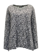 Cotton mix Jersey Top Plus Size 18/20 22/24 26/28 30/32 GREY STARS T-shirt (815)