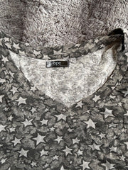 Cotton mix Jersey Top Plus Size 18/20 22/24 26/28 30/32 GREY STARS T-shirt (815)