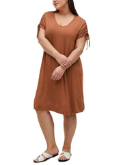 Brown Jersey Dress Plus Size 18/20, 22/24, 30 New (698)