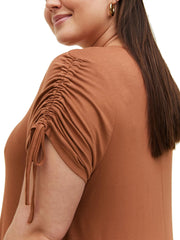 Brown Jersey Dress Plus Size 18/20, 22/24, 30 New (698)