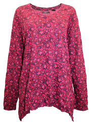 Cotton mix Jersey Top Plus Size 18/20 22/24 26/28 30/32 Pink Stars T-shirt (814)