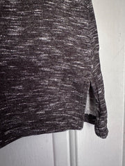 Black Speckled Henley Top Plus Size 18/20 22/24 26/28 30/32 Marl 751