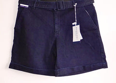 Denim Shorts Size 14/16 Dark Blue indigo Stretch New 485