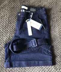 Denim Shorts Size 14/16 Dark Blue indigo Stretch New 485