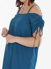 Womens Teal Bardot Top Plus Size 24 26 28 30 Blouse 680