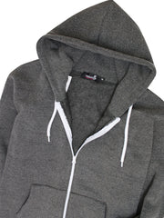 Womens Hoody Plus Size 14/16 18/20 22/24 26/28 30/32 Zip Up Jacket Grey Navy Red