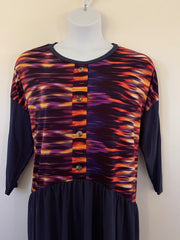 Womens oversized tunic plus size 20 22/24 26/28 30/32 smock top (545A multi)