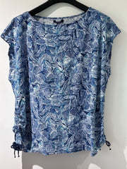 Ralph Lauren Chaps Leaf Print Top Plus Size 18/20 22/24 26/28 30/32 T-shirt 761