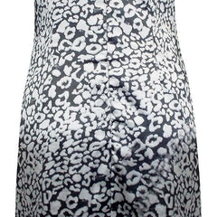 Grey Silver Satin Print Dress Size 12-28 Summer Sleeveless Wedding Prom 471