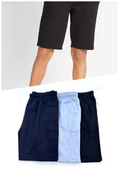 Women's Jersey Pull On Shorts Plus Size 18/20 22/24 26/28 Black Grey 712