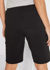 Women's Jersey Pull On Shorts Plus Size 18/20 22/24 26/28 Black Grey 712