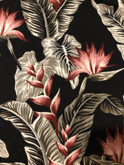 Black Jersey floral Top Plus Size 28, 30, 32, 34 V neck Smart print blouse 520