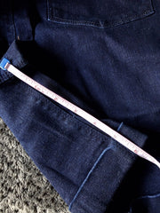 Women’s Stretch Denim Shorts Plus Size 18 20 22 elasticated Blue Navy New 485