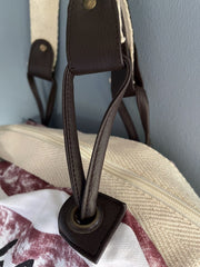 USA Bag Stars & Stripes Canvas Tote Flight Hold-all Vintage