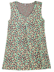 Womens Abstract Print Sleeveless A line Top Size 14/16, 18/20, 22, 24, 26, 642