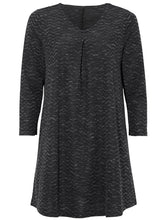 Women’s short Black Tunic Dress Size 12/14 16/18 Cellbes Jersey Print 446