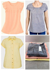 Womens Summer Tops BARGAIN Bundle Size 18/20 New Cotton Blouses x3 NEW 758