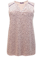 Long Pink Summer Top Plus Size 18/20 22/24 26/28 30/32 sleeveless blouse 489