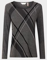 Ex Chainstore Ladies Knitted Diamante Top Plus Size 104