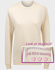 Ladies You Are Loved Back Print Women Sweatshirt Plus Size S M L 103