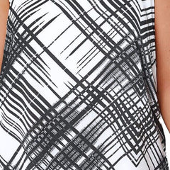 New White Swing Top Plus Size 16 18 20 Black Strappy Summer Cami Vest 575