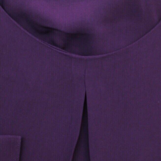 Purple Crepe Blouse Plus Size  22/24 26/28 Work Evening Wear Smart Top 735
