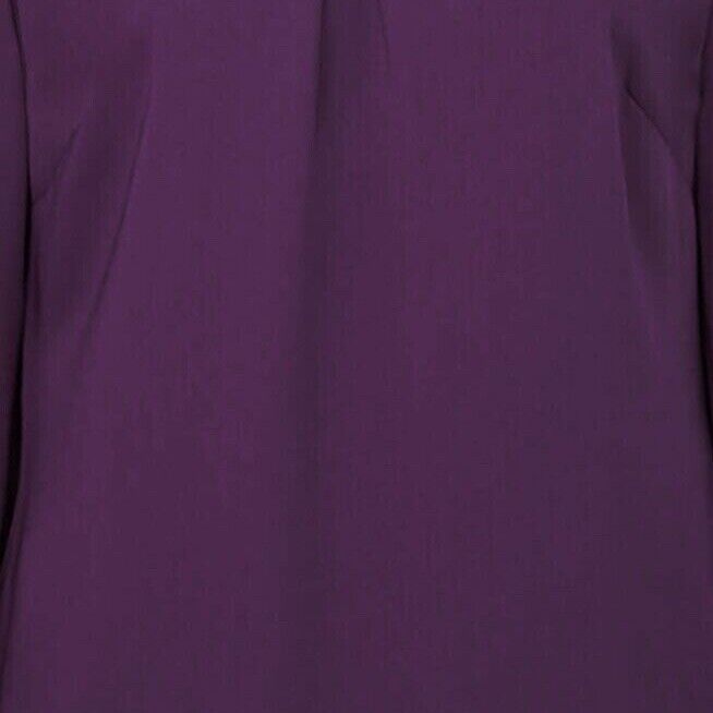 Purple Crepe Blouse Plus Size  22/24 26/28 Work Evening Wear Smart Top 735