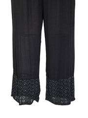Pull on Summer Trousers Plus Size 18/20 22/24 26/28 Broderie anglaise trim  739