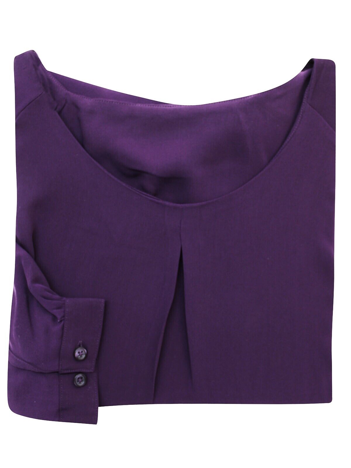 Purple Crepe Blouse Plus Size  22/24 26/28 Work Evening Wear Smart Top 735
