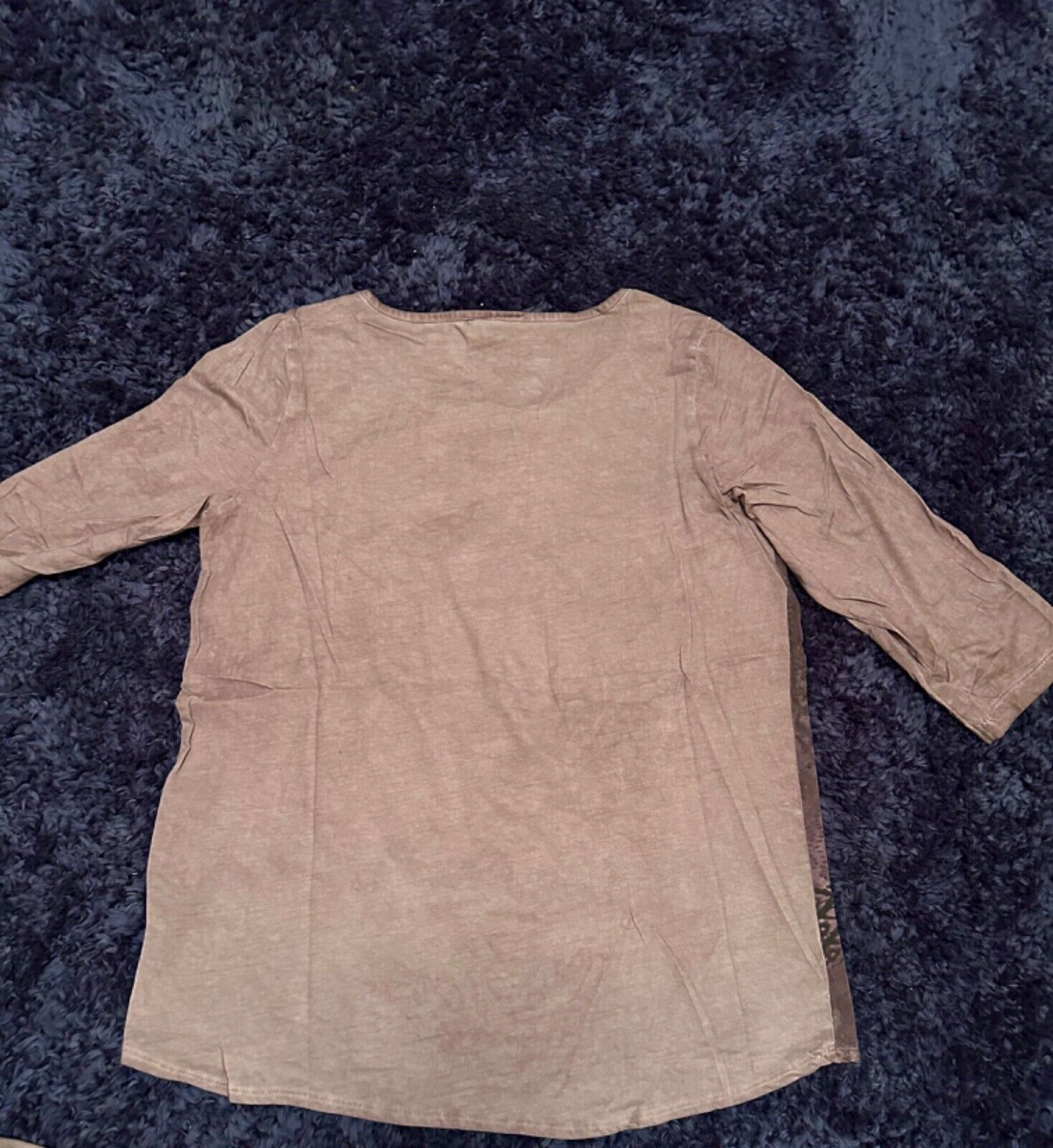 Purple Vintage Stud Print Top 14/16 Plus Size 18/20 22/24 26/28  Diamanté 671