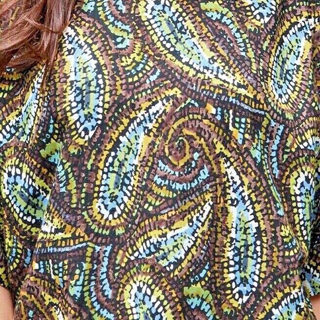 New Paisley Blouse Size 16 18 20 22 Leaf print Top 353