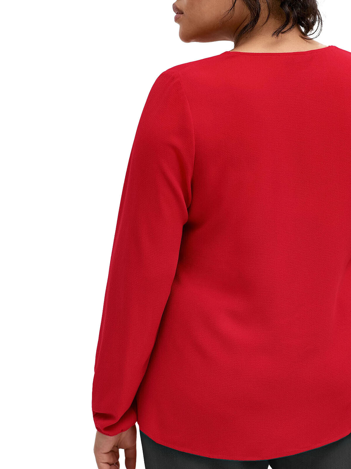 Red Crepe Knot Blouse Plus Size 22 24 28 30 32 34 Womens Shirt Top 757