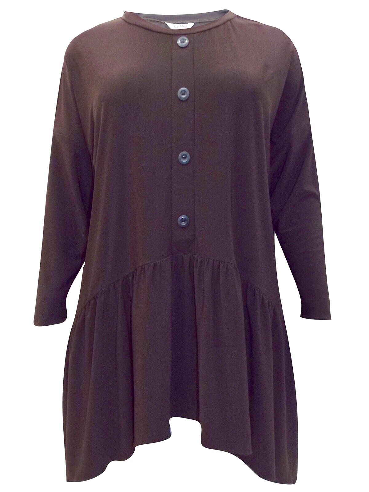 Womens Tunic Top plus size 20 22/24 26/28 30/32 34/36 Cream, Brown, Blue. Evans