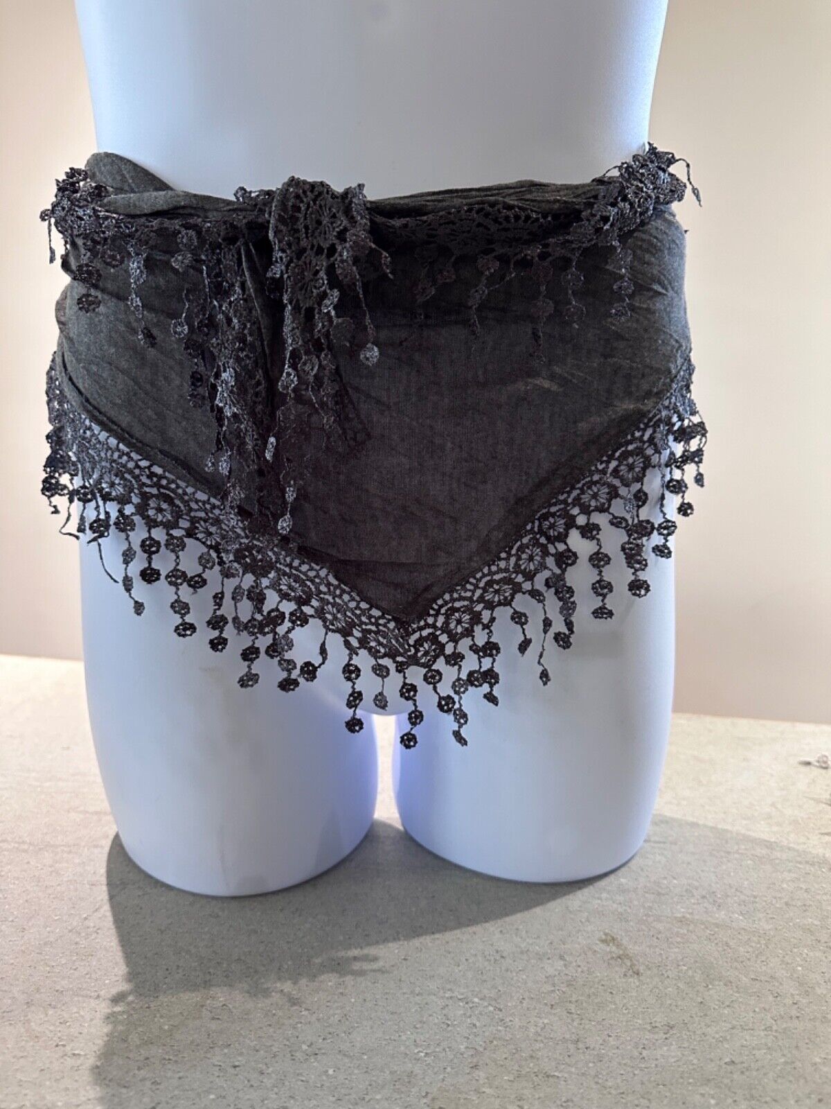 Ladies Summer Lace Scarf lightweight Blue, Grey, Silver, Embroidered Wedding