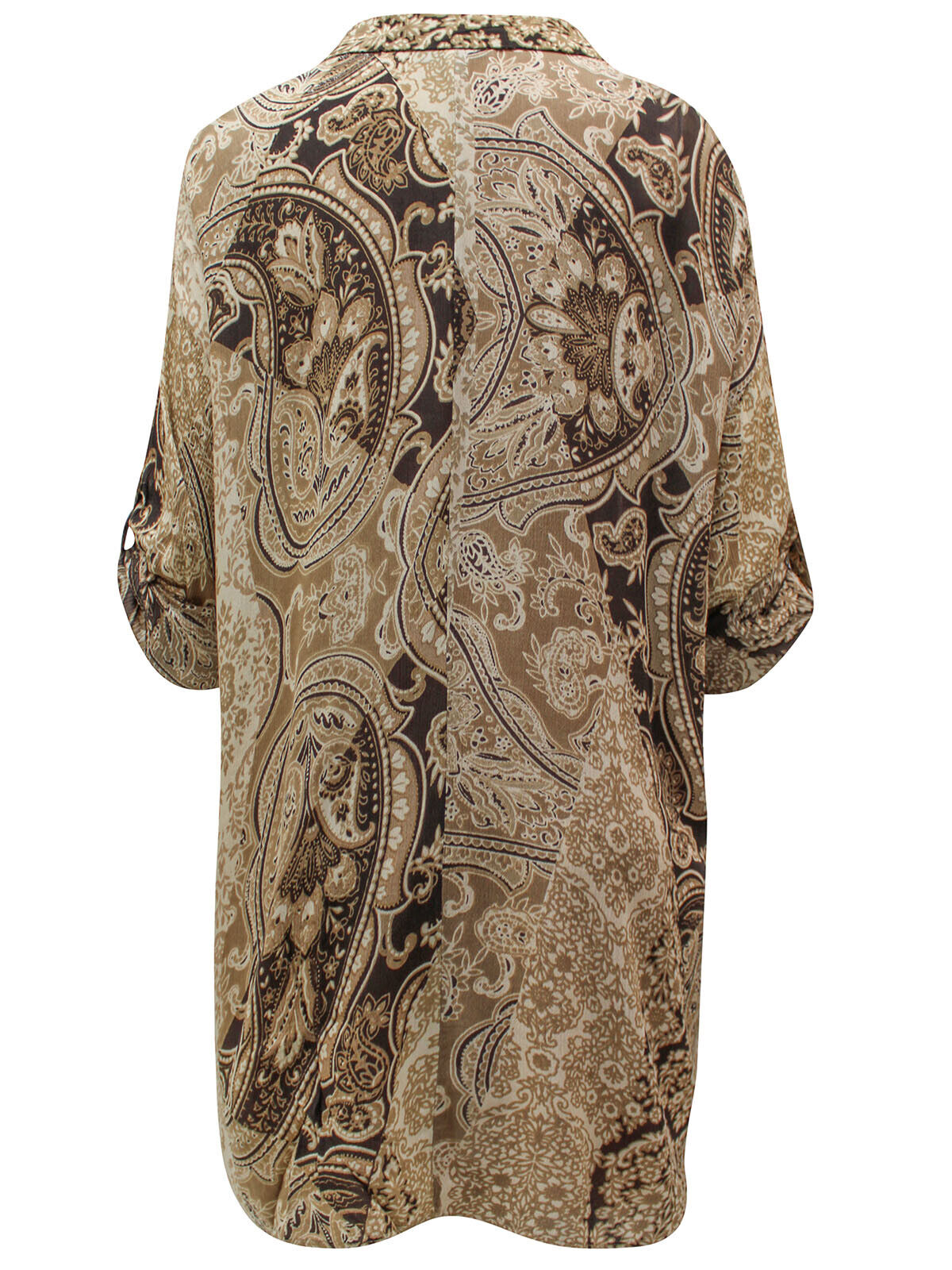 Women’s longline Paisley shirt Plus Size 18/20 24 36 patterned blouse 653