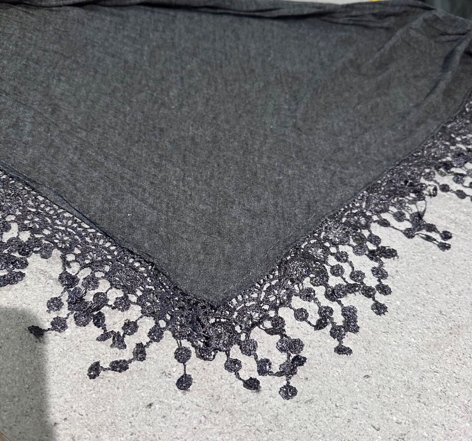 Ladies Summer Lace Scarf lightweight Blue, Grey, Silver, Embroidered Wedding