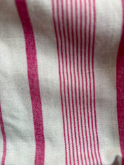 Linen Sleeveless Top Size 16 20, 22 24 Summer Vest Cream Pink Striped Cami  803